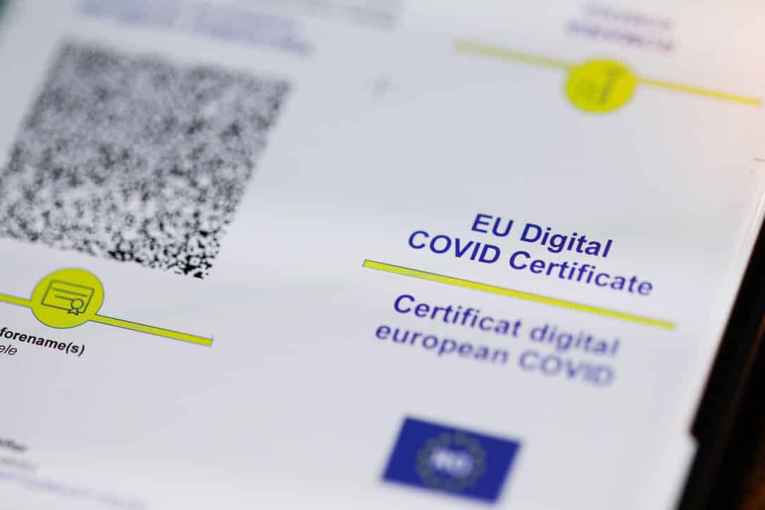 EU Covid Certificate.