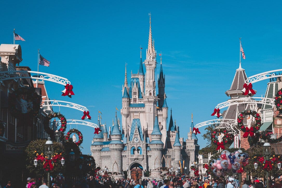 Disney park castle