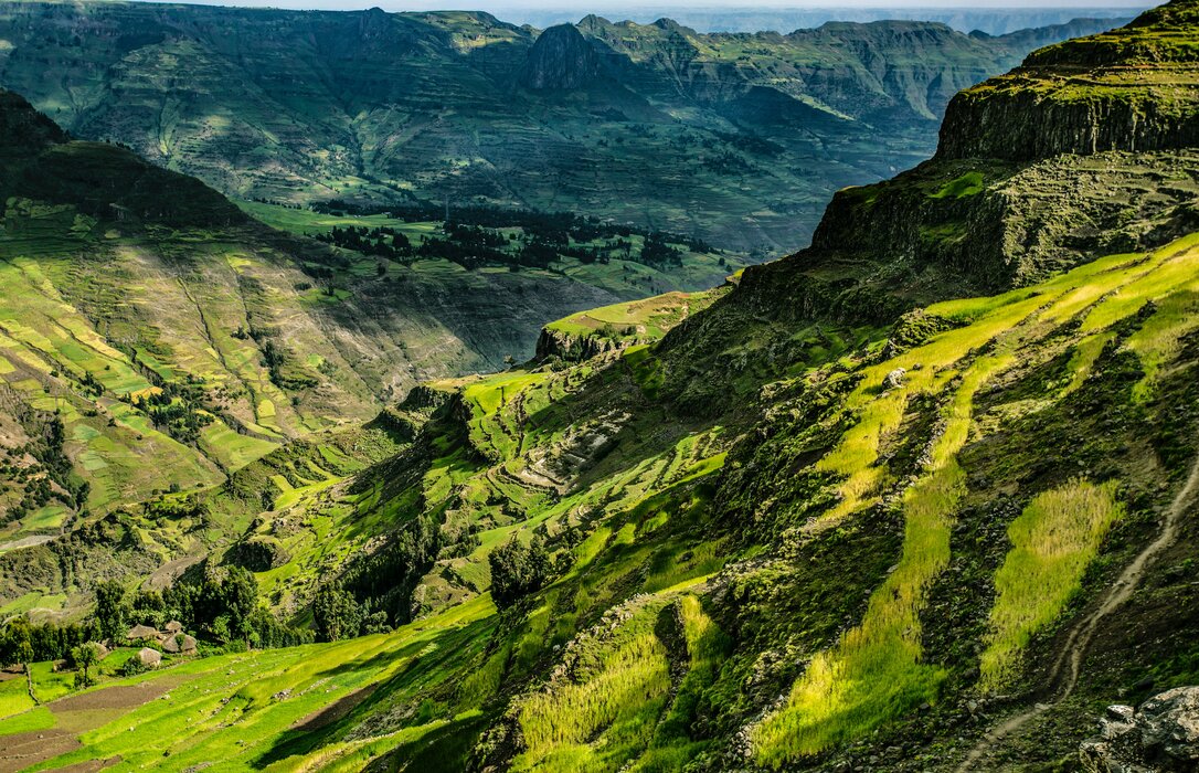 Mountain landscape from Ethiopia.